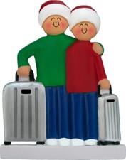 Travel Family 2 3 4 5 People Personalized Christmas Ornament Kit