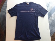 VTG 80  s Australia  s Major Cities Blue Poly/Cotton Artyson Thin Blue T Shirt S/M