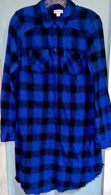 merona shirt dress Merona Blue White Floral Shirt Dress