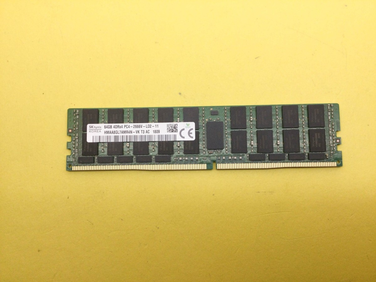 SK Hynix 64GB 4DR*4 pc4メモリ HYNIX 64GB (1X64GB) 4DRX4 PC4-2666V DDR4 Server Memory