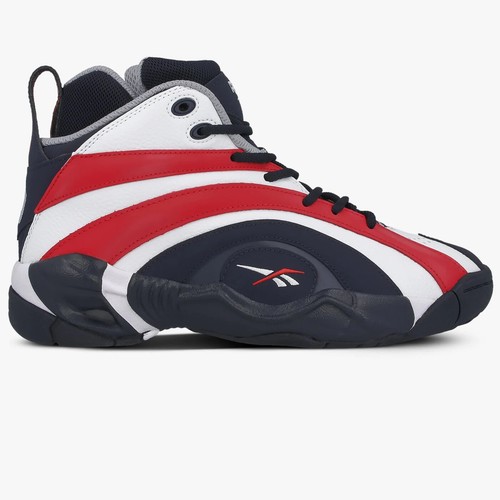 Reebok Shaqnosis USA Hombres Estilo De Vida De Moda Calzado Tenis Nuevo  Azul Marino Rojo FV2971 | eBay