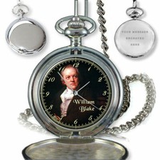 WILLIAM BLAKE ENGLISH POET ARTIST POCKET WATCH BIRTHDAY BEST GIFT ENGRAVED