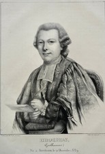 GUILLAUME BROCHON JURISTE (1729-1814) BURGUNDY PORTRAIT ENGRAVING 19th century