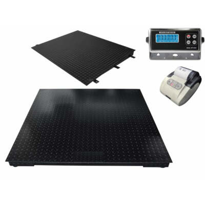 SellEton 48'' x60'' Floor Scale 4'x5' pallet size with Ramp & Printer 2500 x .5 lb