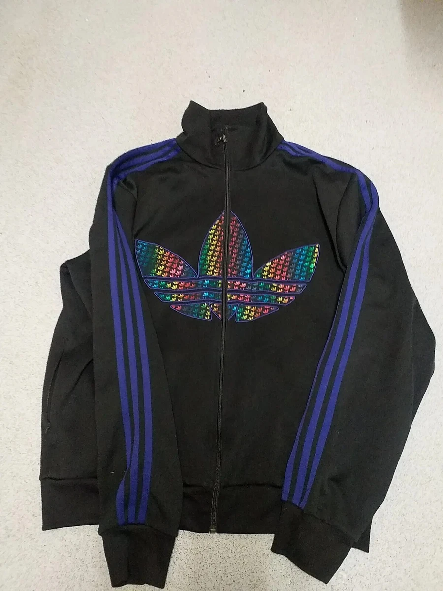 adidas purple stripe jacket