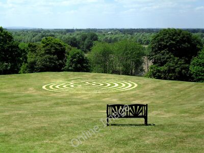 Photo 12x8 A Maze In Grass Lower Radley This maze is etched into the turf  c2010