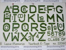 LEAVE MEMORIES - "YEARBOOK"- 220604 - E-TAPE RUBBER STAMPS FOR CARDS SCRAPBOOK