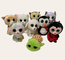 TY Beanie Boos Plush Figure Lot Of 9 Toy Wise Zippy North Tabitha Whimsy Fluffy