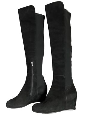 Stuart Weitzman Over The Knee Suede Boots $795 Sz 8.5M