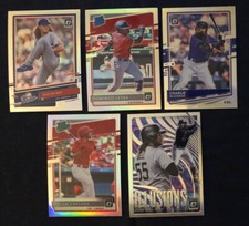 2020 Panini Donruss Optic Baseball Silver Holo Prizm Parallel Cards Lot You Pick