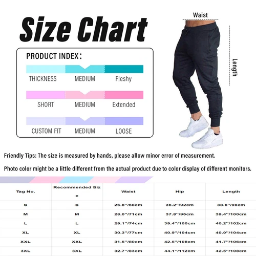 Men's Joggers Pants Athletic Running Sweatpants Workout Gym Fitness Trousers - Picture 17 of 44