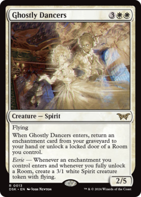 x1 Ghostly Dancers DSK Duskmourn MTG 13 RARE M/NM 1x