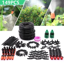 130ft 40m Drip Irrigation System Garden Plant Self Watering Hose Micro Sprinkler