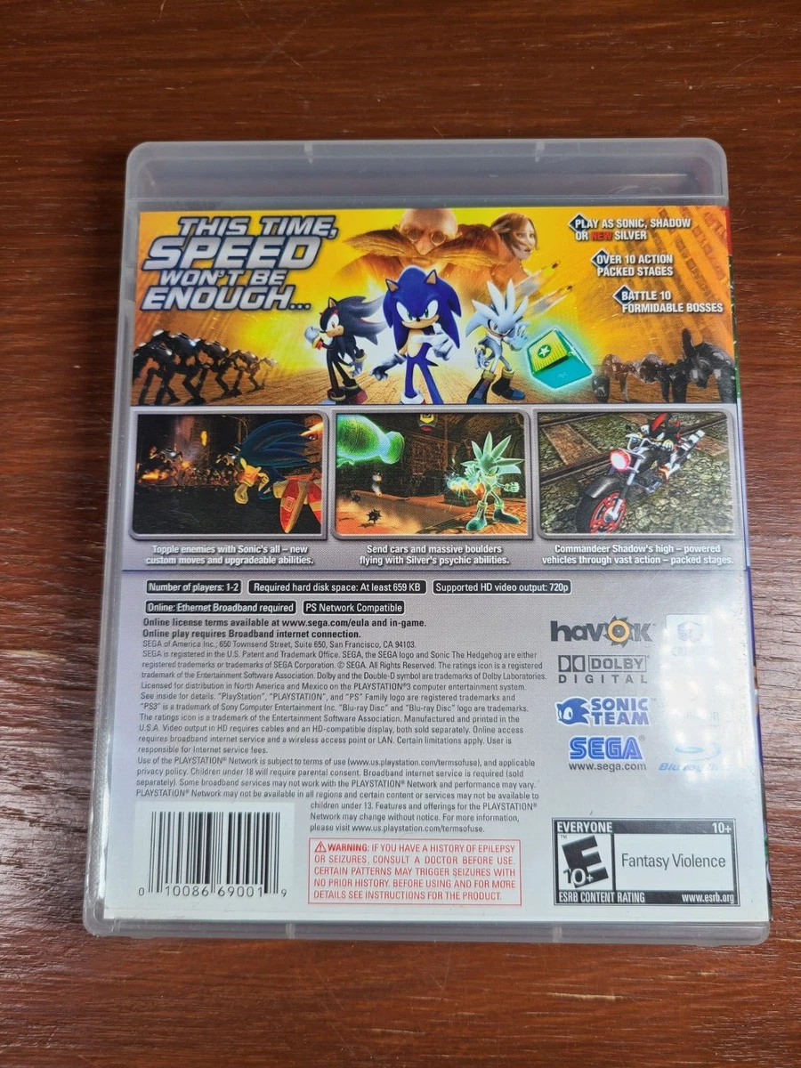 Sonic the Hedgehog - No Manual, Play Tested (Sony PlayStation 3, 2007)