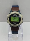 Womens Vintage 1999 Timex Expedition 35mm Digital Watch Khaki Blue New Battery
