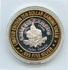 10.00 Silver Strike from the Circus Circus Casino Reno Nevada .999 CC High Flyer