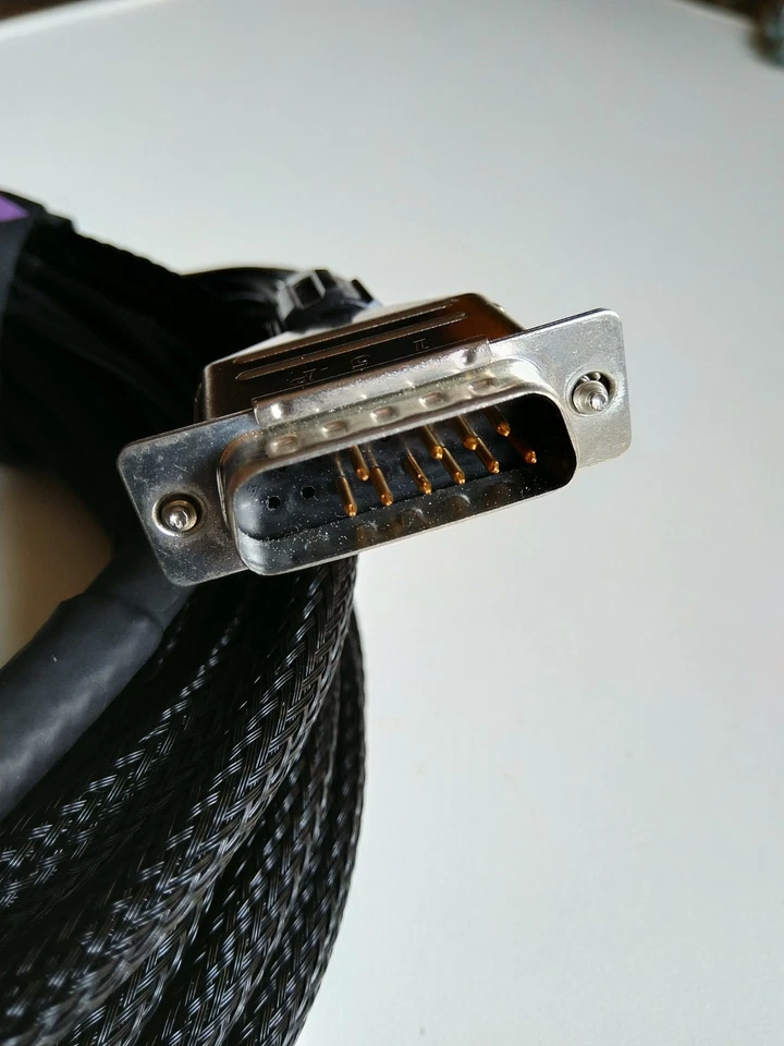 Apple Mac Quadra monitor cable DB15(DA15) 15-pin male to BNC RGB-Sync - Bild 2 von 2