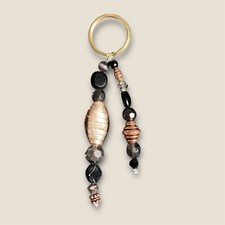 Handmade Multicolored Beaded Chunky Keychain Keyring Bag Charm