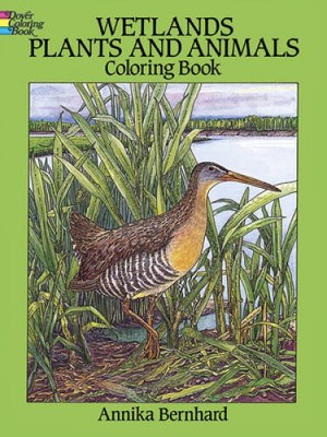 Wetlands Plants and Animals Coloring Book - Paperback - VERY GOOD