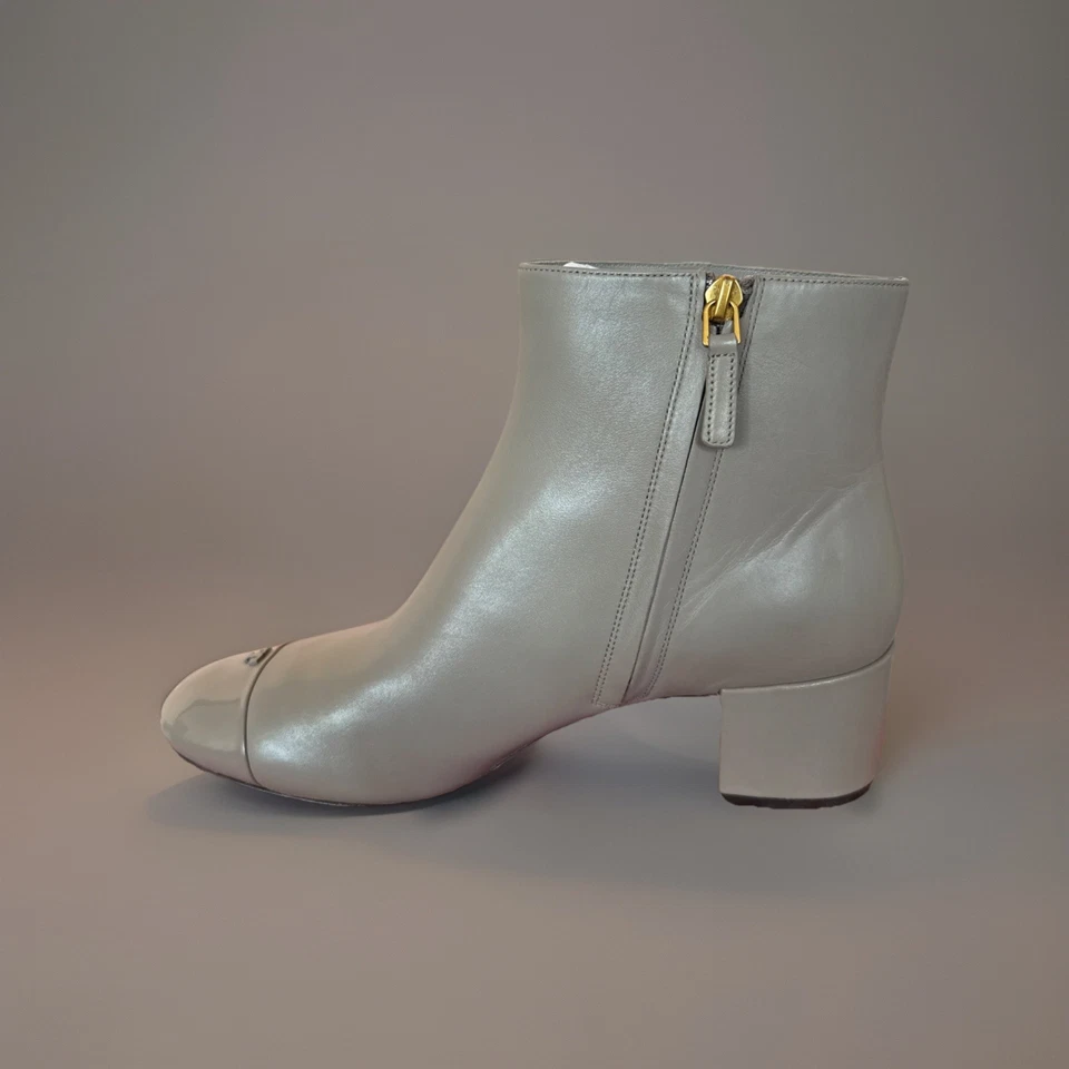 NUEVO Tory Burch Dust Storm Cuero de becerro Shelby Botín Botines Talla 10 EE. UU.  Foto 3 de 4