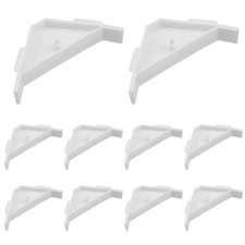 Plastic Corner Braces,10 PCS Cabinet Triangle Bracket, 90 Degree Corner Suppo...