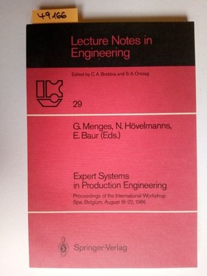 Expert systems in production engineering | Georg MENGES 1987 | Informatik |