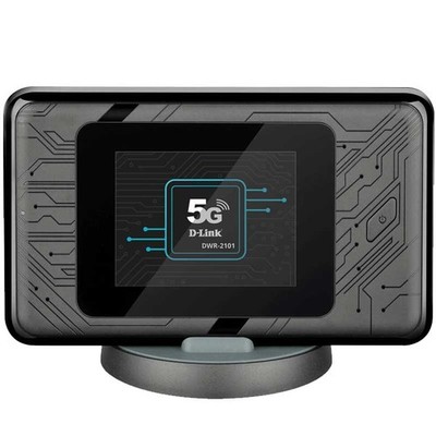 D-Link DWR-2101 5G Wi-Fi 6 Mobile Hotspot, Gigabit-Ethernet-LAN-Port