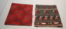 Lot of 2 Debbie Mumm Mumms Word SSI Christmas Country Primitive Fabric Remnants