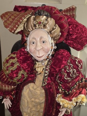 LAM LEE GROUP Queen Of Hearts Christmas Doll 