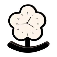 Charming Floral Pendulum Clock Decorative Timepiece for Home Y2S18628
