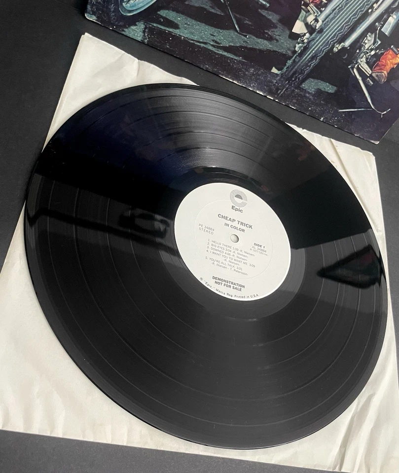 Cheap Trick Orig. 1977  Vinyl Promo LP Record “In Color” Epic PE 34884 Gatefold - Image 2 of 4