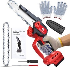 Cordless Mini Chainsaw 6 Inch for Milwaukee 18V M18 (No Battery), Brushless Port