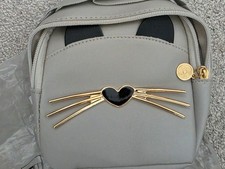 Grey Cat Mini Backpack / Crossbody Bag for Toddler/Girls