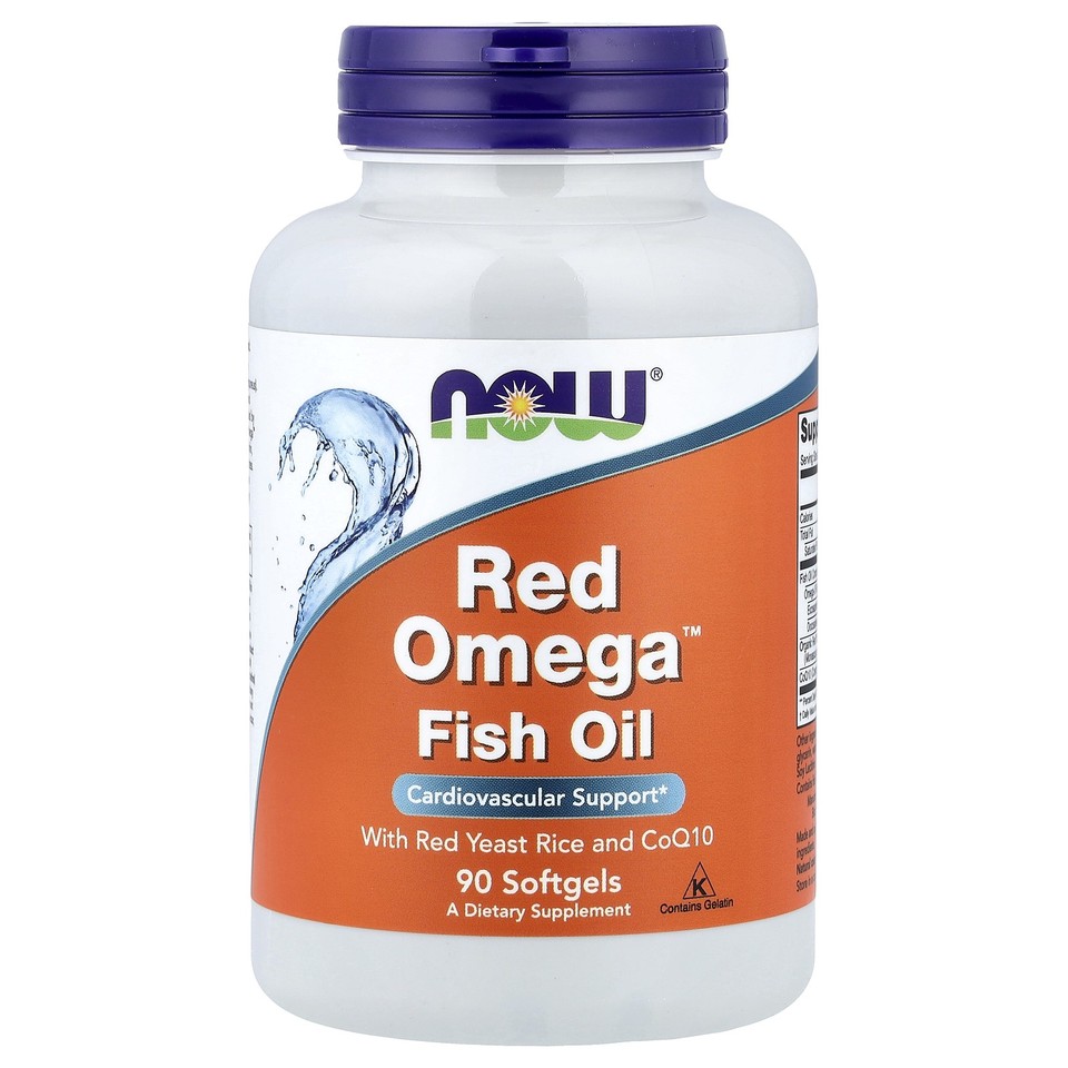 Now Foods Red Omega 90 Softgels GMP Quality Assured