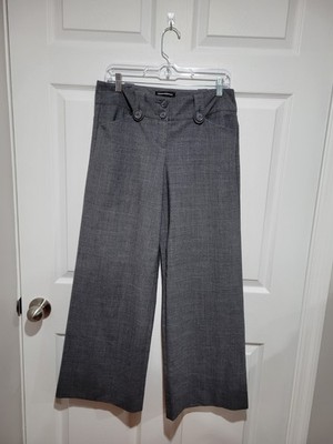 Express Design Studio Editor Wide-Leg Sailor/Nautical Pants 4 Pocket Gray Size 8