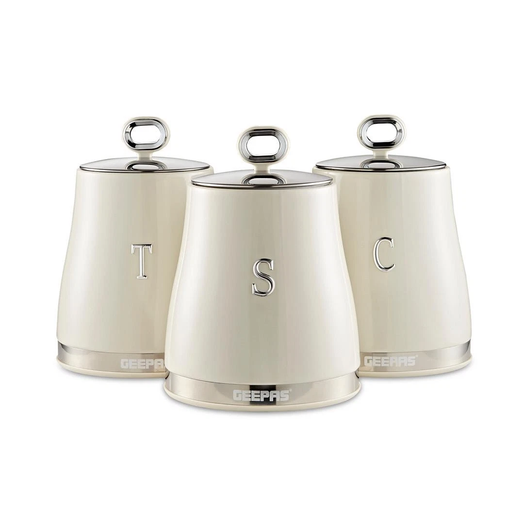 GEEPAS Canisters Set Kitchen Storage Container Tea Coffee Sugar Set of 3 1.4L
Opens in a new window