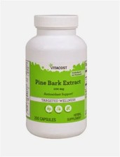 Vitacost Pine Bark Extract 100 mg - 200 Cap expiration: 7/26