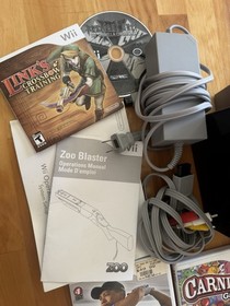 Wii Console -Black- 2006 -GameCube Compatible With 17 Wii Games And Xtra- LOT