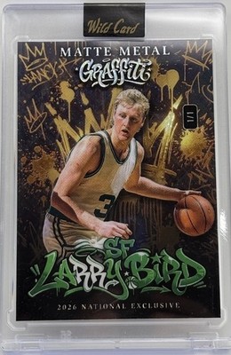 2026 Wild Card Matte Metal Graffiti National Exclusive LARRY BIRD 1/1
