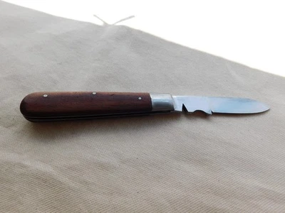 Ventage Sollinger Klappmesser Taschenmesser mit Holzgriff 1950Jahre - Bild 1 von 4