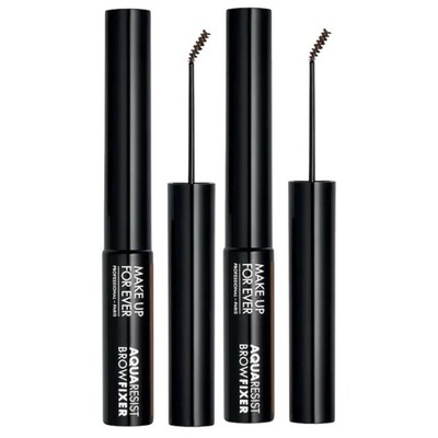 2 MAKE UP FOR EVER 30 SOFT BROWN Aqua Resist Brow Fixer 3.5 mL. Waterproof