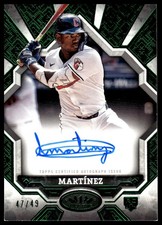2025 Topps Tier One #BOA-AM Angel Martínez Break Out Autographs Green Foil #/49
