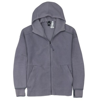 Adidas Herren Hoodie Grau Full Zip Größe S Regular Fit Sportswear