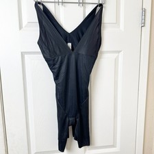 Flexees by Maidenform 5056 Women's Black Full Body Shaper Shapewear XL Firm