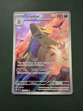 Pokemon TCG Sv02: Paldea Evolved Tyranitar Holo Illustrazione Carta Rara 222/193