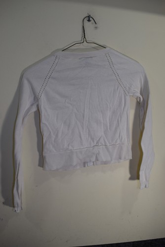 Gap Kids Fancy Button Up Long Sleeve Ivory Lightweight Knit Sweater GIRLS L 10 - Picture 5 of 12