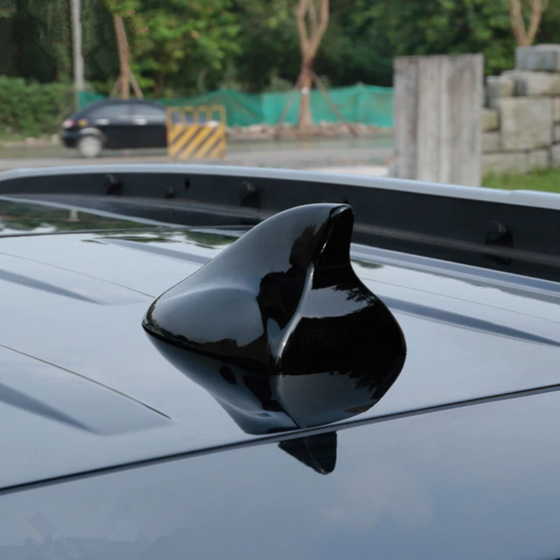 Black For Hyundai 18-23 AM/FM Signal Shark Fins Roof Radio Aerial Antenna Cover - Imagem 4 de 4