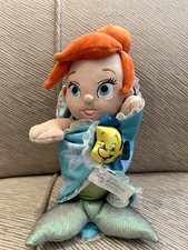 Disney  s Babies Ariel the Little Mermaid w/Blanket Plush 9  Disneyland Exclusive