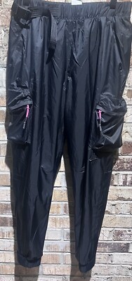 $155 Small NIKE SPORTSWEAR REPEL TECH PACK BLACK LINED WOVEN PANTS DQ4278-011