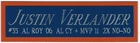 JUSTIN VERLANDER TIGERS NAMEPLATE AUTOGRAPHED Signed BAT-BASEBALL-PHOTO-JERSEY